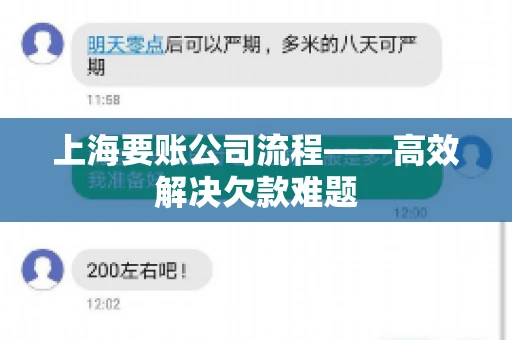 上海要账公司流程——高效解决欠款难题
