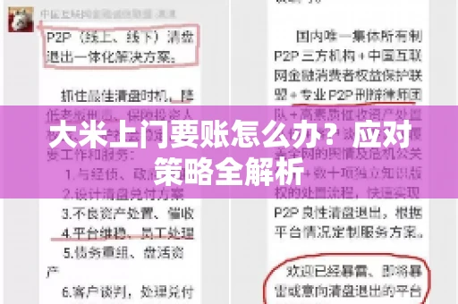 大米上门要账怎么办？应对策略全解析