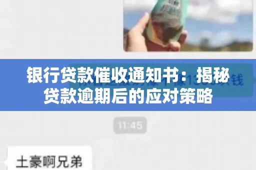 银行贷款催收通知书：揭秘贷款逾期后的应对策略